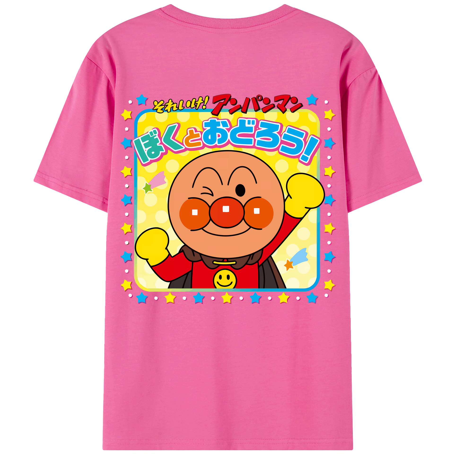 （画像用） アンパンマン Anpanman レディース半袖Tシャツ(バックプリント)